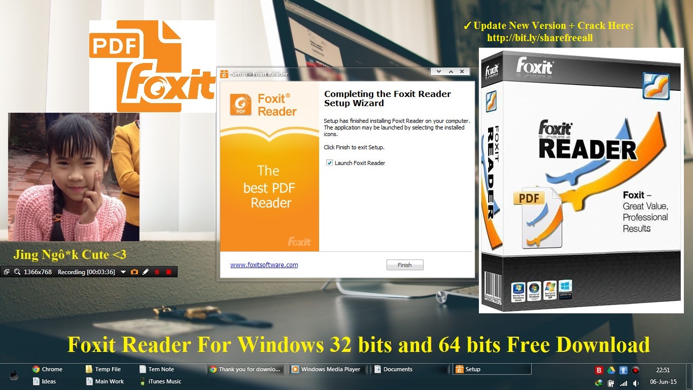 Foxit Reader 7.15 2015 For Windows 32 bits and 64 bits Free Download