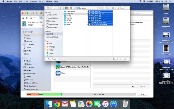 Hướng dẫn copy mọi loại file từ máy tính sang iOS Device không cần Jailbreak trên Mac/Windows